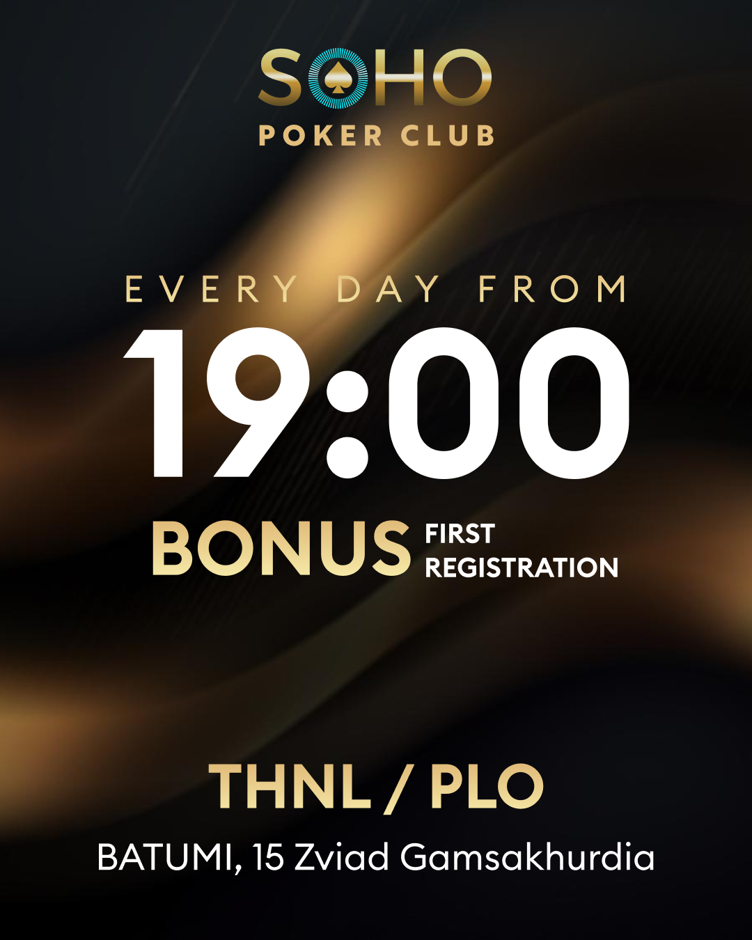 SOHO POKER CLUB | Batumi Oldtown | cash games every day from 19-00
