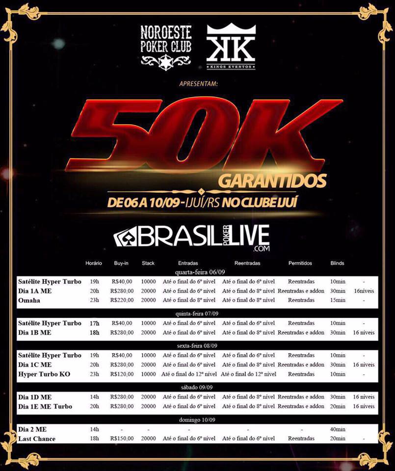 6 - 10 - Setembro - Noroeste Poker Club