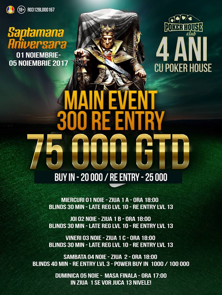 4 Ani Cu Poker House Festival Aniversar