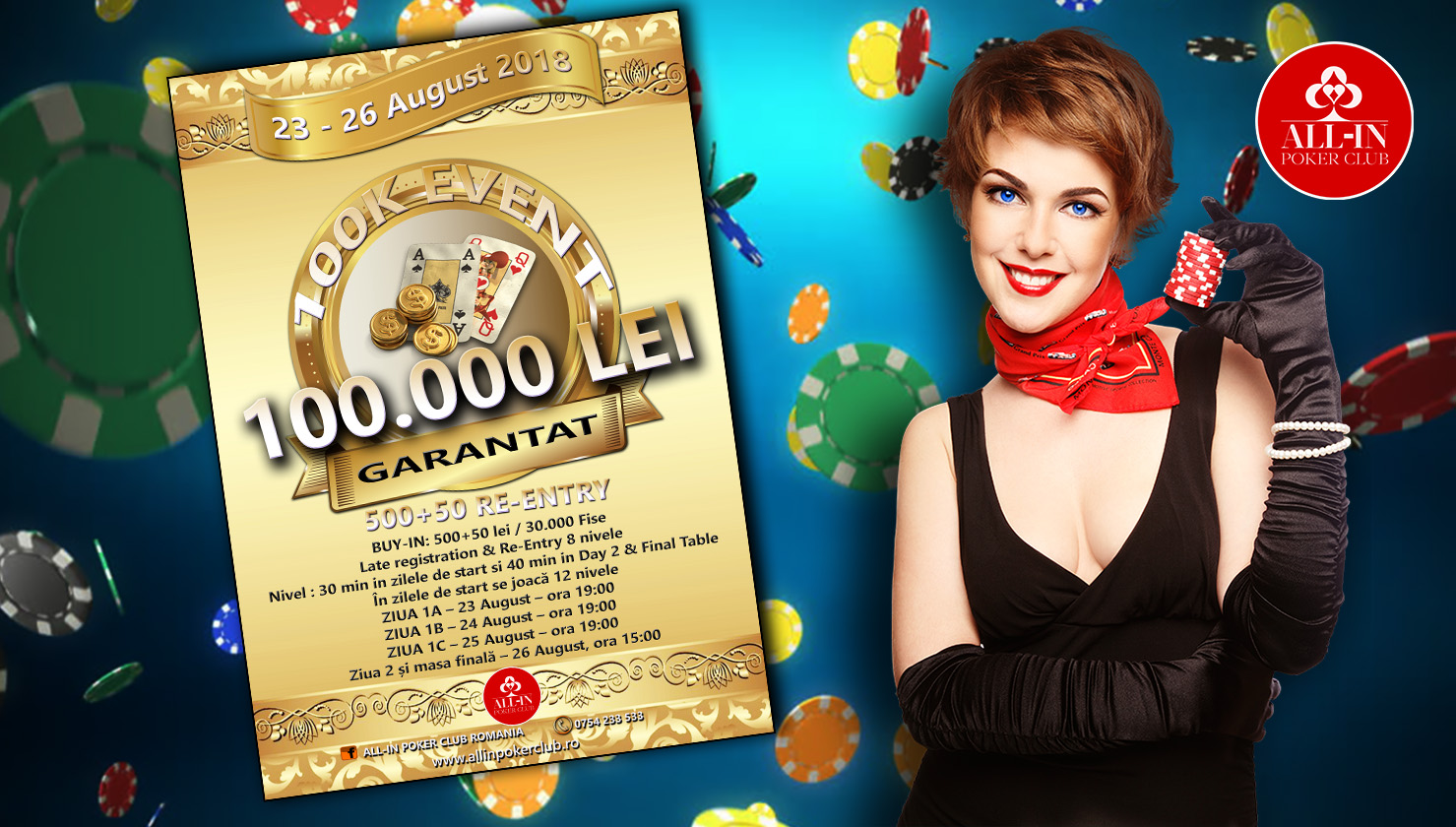 Main Event | 100.00 Lei Garantat!