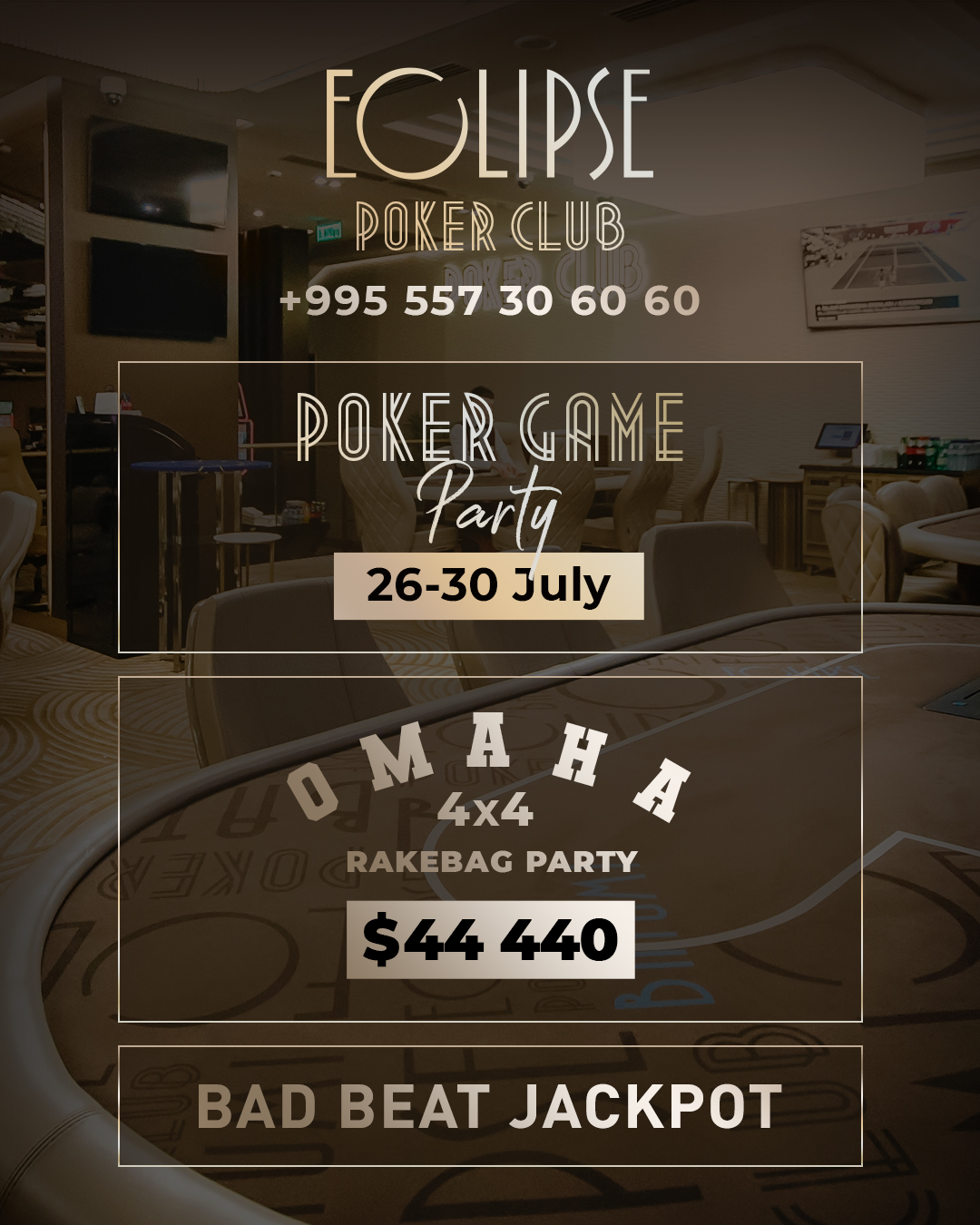 Poker Game Party | Batumi, 26 - 30 July 2023